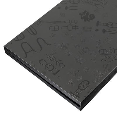 Goede prijs 304 donkere zwarte letter graveringskraal geblazen rozen goud roestvrij staal plaat voor kasten paneel online