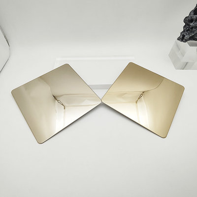 Vlekvrye staal 304 316 Glasbalustradebevestigingen Champagne Goud