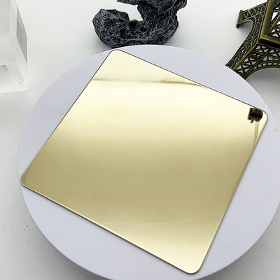 4X8?? 304 roestvrij staalplaten Dikte 1 mm Champagne goud