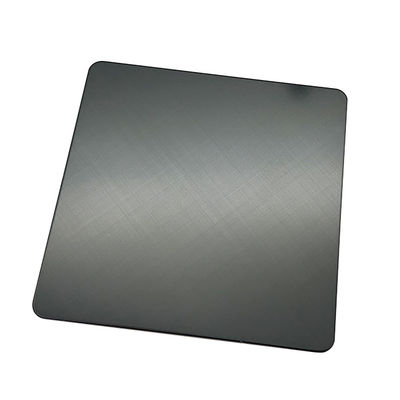 Goede prijs Superzwarte roestvrij staalplaten 45 Cross Hairline Afgesloten 304 Kleur Inox Platen PVD bedekt voor kast online