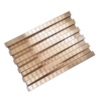 Op maat gemaakte, met goud geperst 304 roestvrijstalen wandbekleding 20 mm