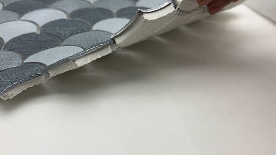 Goede prijs Vierkante mozaïek tegel Glanzend oppervlak Glas mozaïek sus 304 roestvrij staal mozaïek online