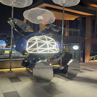 Goede prijs Outdoor Public Decoration Art Custom Design LED roestvrijstalen beeldhouwwerk online