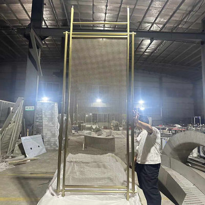 Goede prijs Amerikaanse stijl laser snijgoud roestvrij staal scherm kamer afscherming voor thuis hotel restaurant online