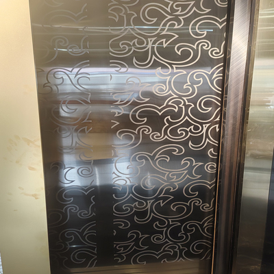 Patroon gegraveerd gegraveerde roestvrijstalen plaat voor decoratieve liftdeur