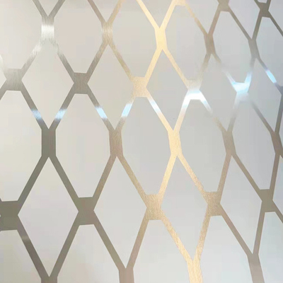 Acid Etching Hairline Grijs roestvrij staalplaat PVD Plating Titanium Lift deur panelen