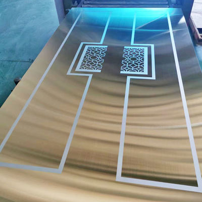 Goede prijs 8K kleur 304 roestvrij staal gegraveerd plaat voor interieur kast online