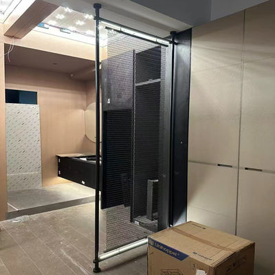 Goede prijs 304 Zwarte kleur spiegel haarlijn roestvrij staal metalen scherm scheidingsruimte verdeler voor interieur online