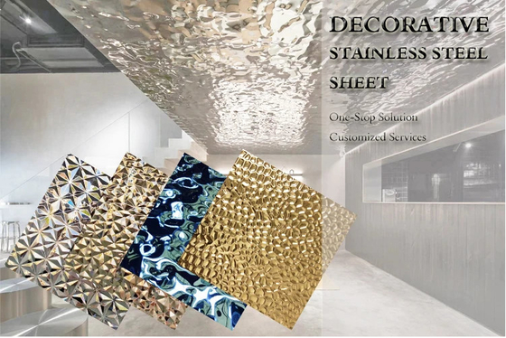 Spiegel met embossing 300 serie 400 serie 200 serie voor lift / architectuur