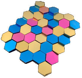 Goede prijs Concave bolle ontwerp metaal roestvrij staal mozaïek club hotel indoor decoratie online