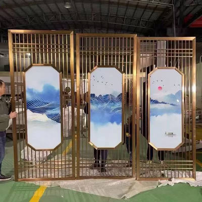 Goede prijs Metalen modern design haarlijn roestvrij staal privé scheidingsscherm woonkamer online