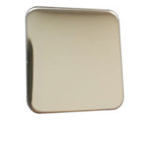 Goede prijs Vlekkeloos staal plaat PVD PLATING COLOR WINDOW GLAAS Vlekkeloos staal ijzer SUS 304 KALD ROLL ZILVER COLOR SPIEGEL FINISH online