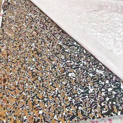 Goede prijs KTV Plafond 304 Big Sliver Water Ripple Embossed Mirror 8k Decoratie roestvrij staal plaat online