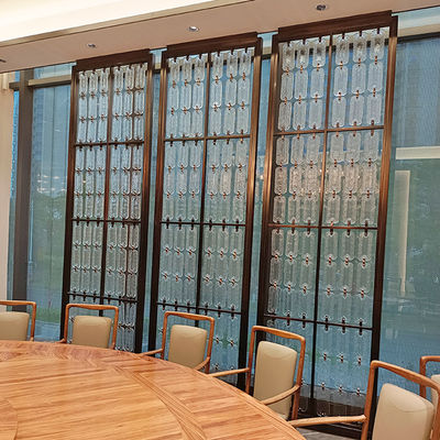 Goede prijs Bronzen Kleur Roestvrijstalen Ruimteverdeler Met Glazen Maatwerk online