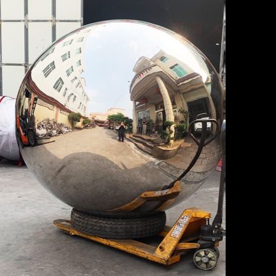 Zilveren roodblauwe poedercoated 316L roestvrij staal beeldhouwwerk voor lobby decoratie