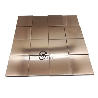 304 201 Roestvrij staal Mosaïek Corrosiebestand En Waterdicht Voor Restaurant Hotel Badkamer Art Wand Decoratie