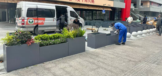 Goede prijs Op Maat Gemaakte Zelfbewaterende Plantenbak van Roestvrij Staal met Irrigatiesysteem online