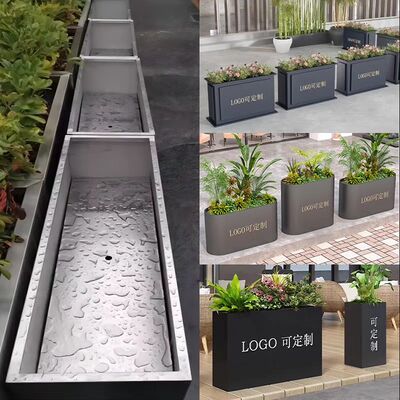 Goede prijs Vuurplaats & Plantenbak Combo - Op Maat Gemaakt Roestvrijstalen Dubbele Functie Ontwerp online