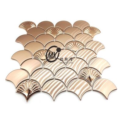 Goede prijs Gepolijste Spiegelafwerking Roestvrijstalen Mozaïek voor Luxe Hoteldecoratie online