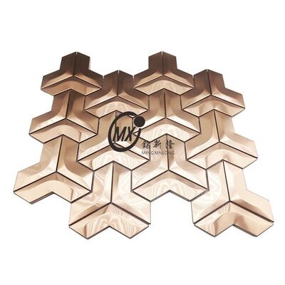 Goede prijs Buitenmuurbekleding Roestvrij Staal Mozaïek Weerbestendig online