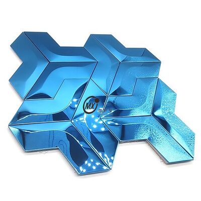 Goede prijs PVD-kleur Zwart Antiek Messing Metaal Mozaïek van roestvrij staal online