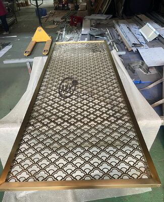 Goede prijs Slim ontwerp Stainless Steel Screen Partition met PVD Plating Titanium en Mirror 8k Pools voor Decorative Space Divider online