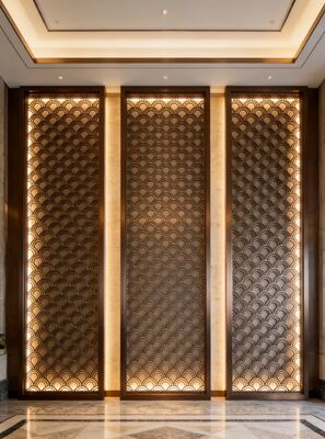 Goede prijs Chinese Zen Style Stainless Steel Meditation Space Divider online