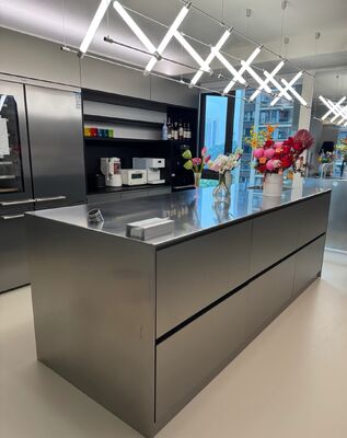 Goede prijs Commerciële krasbestendige roestvrijstalen gootsteen, 24-inch enkele spoelbak online