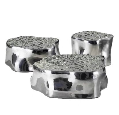 Goede prijs Handgemaakte Spiegel Goud Roestvrij Staal OEM ODM Design Koffietafel Set Moderne Nesting Bijzettafels Woonkamer Meubels online