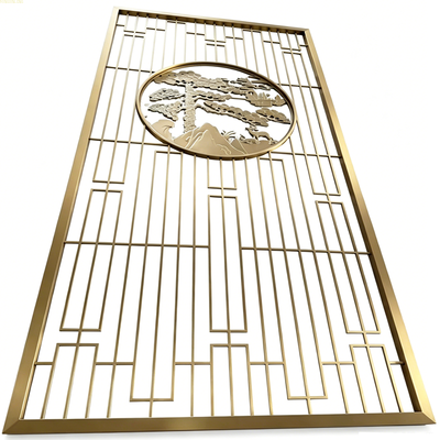 Goede prijs 201 304 Stainless Steel Screen Partition ontworpen voor commerciële restaurants/hotels/clubs met maatmaat en afwerking online