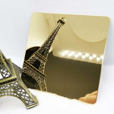 Goede prijs Antivingerafdruk 304 Spiegel beëindigt Geplateerd het Bladmetaal 8k van het Roestvrij staalblad Messing online