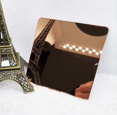 Goede prijs 0,55 tot 3mm het Spiegel Opgepoetste Rode Koper van het Roestvrij staalblad voor Muurdecoratie online